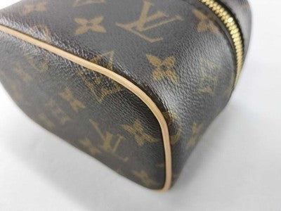 LOUIS VUITTON NICE NANO VANITY CASE MONOGRAM M44936 MINI POUCH AUTH