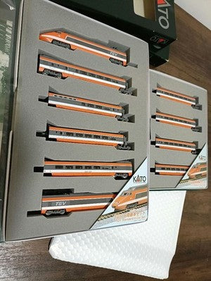 KATO N-GAUGE TGV 10-198 10-199 FULL FORMATION SET FROM JAPAN AS IS