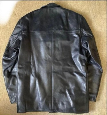 AERO LEATHER BARNSTORMER STEERHIDE LEATHER COAT JACKET BROWN SIZE L