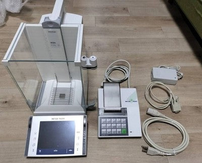 METTLER TOLEDO XP204 ANALYTICAL BALANCE DIGITAL SCALE W/ LC-P45 PRINTER AS IS