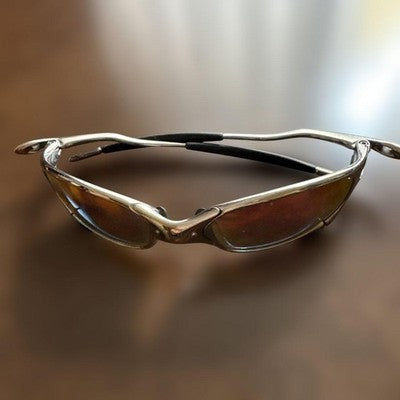 OAKLEY X-METAL SERIES JULIET SUNGLASSES RED LENS Y2K SILVER JP VINTAGE