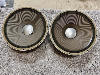 JBL E140-8 38CM WOOFER SPEAKER UNITS - PAIR - TESTED & WORKING