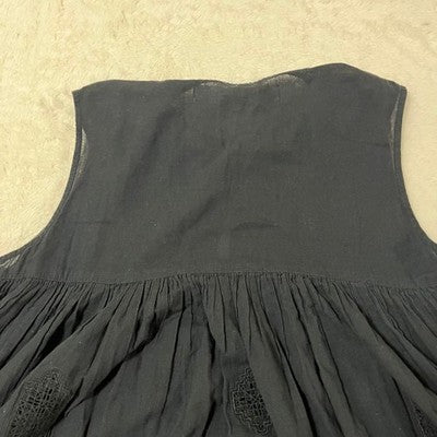TAO COMME DES GARCONS AD2023 CUT-OUT EMBROIDERY SLEEVELESS DRESS M BLACK TM-B007