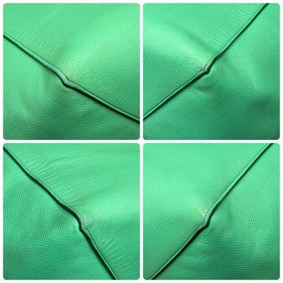 CELINE CABAS PHANTOM TOTE BAG GREEN ALL LEATHER LARGE SHOULDER BAG