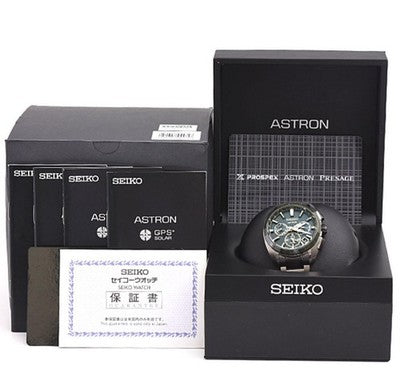 SEIKO ASTRON SBXC071 TIME MEMORIAL DAY LIMITED 2000 GPS SOLAR WATCH GREEN JP