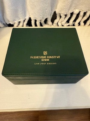 FREDERIQUE CONSTANT FC270EG3P6 BUSINESS TIMER MOONPHASE QUARTZ WATCH W/ BOX