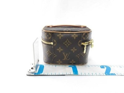 LOUIS VUITTON NICE NANO VANITY CASE MONOGRAM M44936 MINI POUCH AUTH