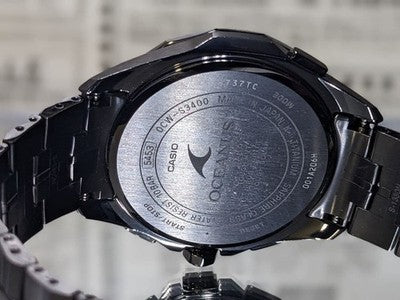 CASIO OCEANUS BLACK MANTA OCW-S3400B-1AJF SOLAR RADIO CONTROLLED WATCH