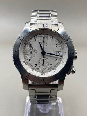 LONGINES HERITAGE WEEMS CHRONOGRAPH L2.741.4 41MM SS WHITE DIAL AUTOMATIC WATCH