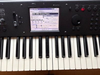 KORG M50 61 KEY SYNTHESIZER WORKSTATION KEYBOARD W PEDAL AC ADAPTER TESTED