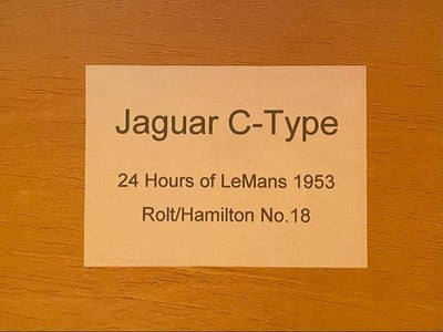 FERRET MINI MODEL MINIATURES 1/18 JAGUAR C-TYPE GARAGE DIORAMA SIGNED SPAIN