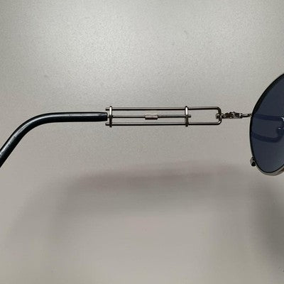 JEAN PAUL GAULTIER 56-0174 VINTAGE SUNGLASSES SILVER OVAL FRAME JAPAN USED