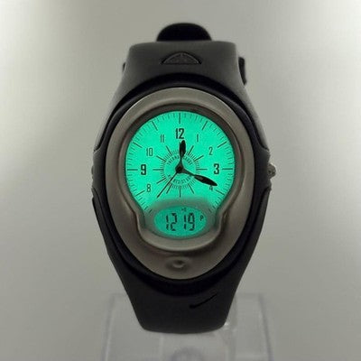 NIKE ACG MEN'S QUARTZ WATCH WITH ANALOG-DIGI BACKLIGHT DIAL WHITE EXCELLENT+++++