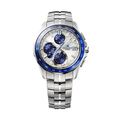 CASIO OCEANUS MANTA OCW-S7000D-7AJF WHITE DIAL SOLAR RADIO WATCH NEW JAPAN