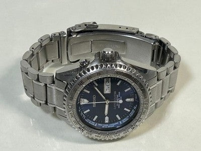 SEIKO LANDMASTER 5M43 0E80 KINETIC MENS WATCH WORKING JAPAN RARE VINTAGE