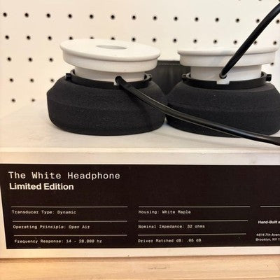 GRADO WH1 THE WHITE LIMITED EDITION HEADPHONES - EXCELLENT+++++