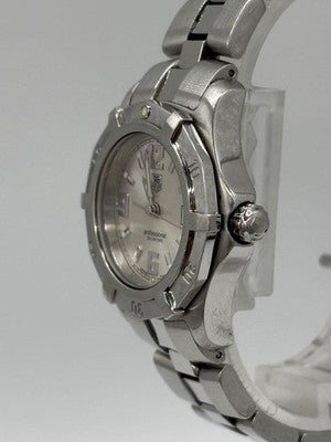 TAG HEUER EXCLUSIVE QUARTZ WN131C-0 SILVER DIAL DATE LADY'S WATCH W/ BOX MANUAL