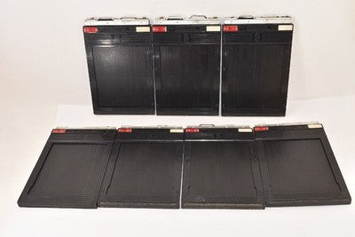 TOYO CUT FILM HOLDER 4X5, SET OF 22 FILMS LARGE FORMAT CAMERAS AS IS