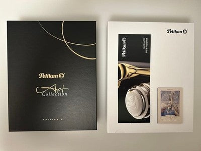 PELIKAN SOUVERAN M600 GEORG TIPPEL ART COLLECTION 14K F NIB FOUNTAIN PEN W/BOX