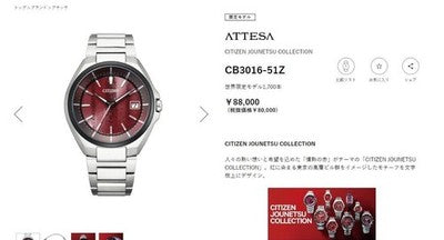 CITIZEN ATTESA CB3016-51Z PASSION COLLECTION LIMITED 1700 ECO DRIVE TITANIUM