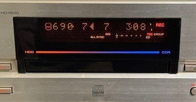 YAMAHA CDR-HD1500 HDD/CD RECORDER PLAYER CONFIRMED OPERATION W/REMOTE