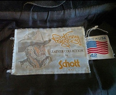 SCHOTT VINTAGE BLACK SUEDE LEATHER TRUCKER JACKET SIZE 42 MADE IN USA GOOD JP