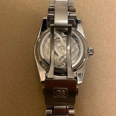 SEIKO GRAND SEIKO AUTOMATIC MEN'S WRISTWATCH ROUND FACE JAPAN MADE SKELETON BACK