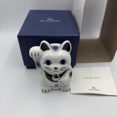 GRAND SEIKO LUCKY CAT WHITE SETO WARE MEN WOMEN LUCKY CAT WRISTWATCH NOVELTY