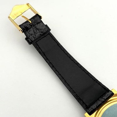 ISHIHARA 18KGP GMT QUARTZ MEN'S WRISTWATCH 24-HOUR CALENDAR JAPAN MADE