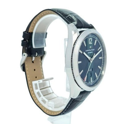 HAMILTON BROADWAY H435150 AUTOMATIC DARK BLUE DIAL DAY DATE MEN'S WATCH