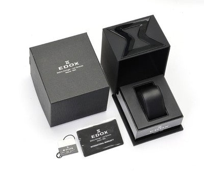 EDOX 80120-3NCA-VDN SKYDIVER NEPTUNIAN AUTOMATIC MEN'S WRISTWATCH ROUND FACE