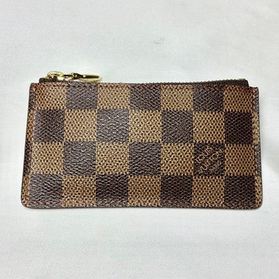 LOUIS VUITTON N62656 DAMIER EBENE POCHETTE CLES COIN PURSE KEY CASE BROWN