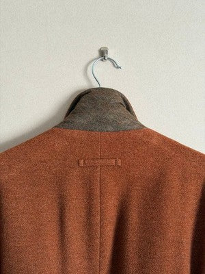 JEAN PAUL GAULTIER HOMME SILK BLEND ALPACA LONG COAT MEN SIZE 48 EXCELLENT USED