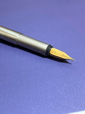 Montblanc Fountain Pen Silver Gold Combination Metal Used From Japan