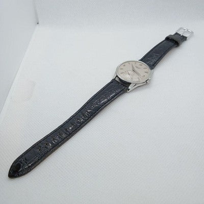 LONGINES VINTAGE MANUAL WINDING 7033-6 12.68Z 34MM SILVER DIAL WATCH 1950S