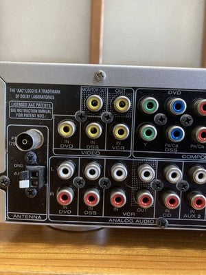 MARANTZ NR1501 AV SURROUND RECEIVER HDMI SILVER FOR PARTS OR NOT WORKING