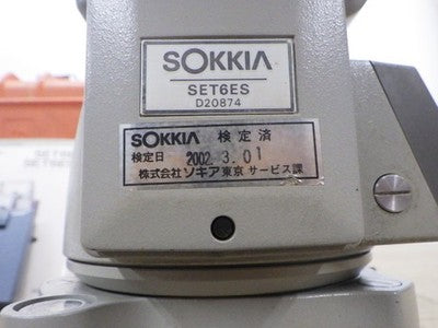 SOKKIA SET6ES TOTAL STATION SURVEYING INSTRUMENT - CHARGER NOT INCLUDED AS IS