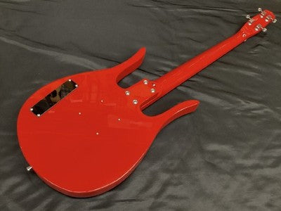 KATAMALAZOO KB1/RED LONGHORN TYPE ELECTRIC BASS GUITAR W/ SOFT CASE