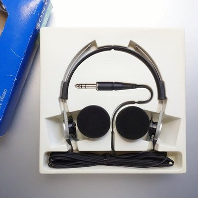 SONY MDR-3 VINTAGE RETRO DYNAMIC HEADPHONES - SOUND OUTPUT CONFIRMED AS IS