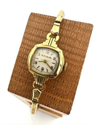 BULOVA 10KRGP HAND-WOUND WATCH A3385 USED FROM JAPAN