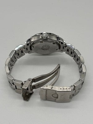 TAG HEUER EXCLUSIVE QUARTZ WN131C-0 SILVER DIAL DATE LADY'S WATCH W/ BOX MANUAL