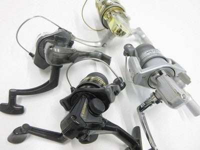 REEL SET OF 9 SPINNING REEL BAITCASTING REEL FISHING FOR PARTS NOT WORKING