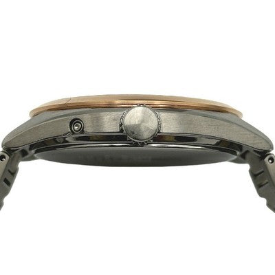EIKO ASTRON ORIGIN SBXY034 7B72-0AD0 RADIO SOLAR GOLD BEZEL MEN'S WATCH