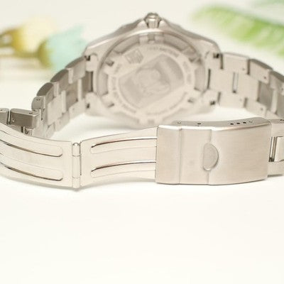 TAG HEUER AQUARACER WAB1111 QUARTZ SILVER DIAL 300M DATE STAINLESS STEEL WATCH