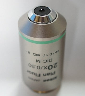 Nikon CFI Plan Fluor 20x 0.50 DIC M Objective Lens ∞/0.17 For Eclipse Series