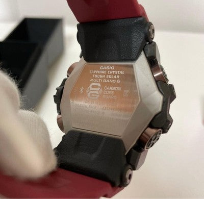 CASIO G-SHOCK MUDMASTER GWG-B1000-1A4JF TOUGH SOLAR DIGITAL ANALOG RED WATCH