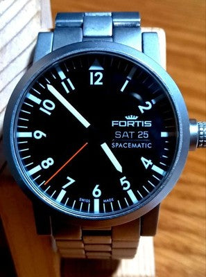 FORTIS SPACEMATIC 623.22.158.1 AUTOMATIC DAY DATE 200M MEN'S WATCH