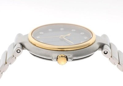 DUNHILL MILLENNIUM 32MM 12P DIAMOND QUARTZ MEN'S WRISTWATCH ROUND FACE AS IS