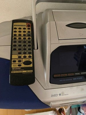 SHARP MD-F200 MD/CD SYSTEM MD STUDIO CASSETTE FM AM BLUE AC100V 50/60HZ 44W