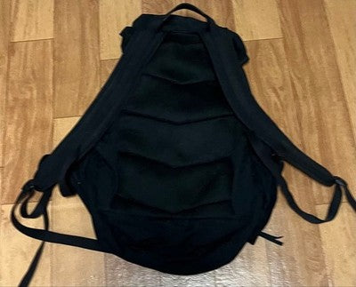 JULIUS ARCHIVE TACTICAL BACKPACK BLACK COTTON NYLON USED EXCELLENT++++